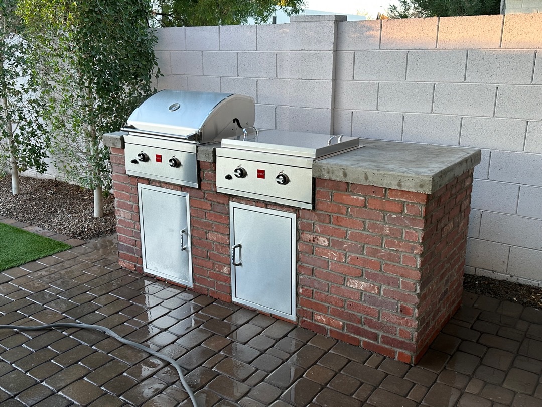 Classic Brick BBQ Island